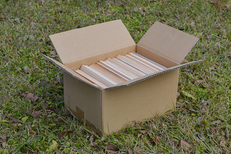 焚き付け用薪(3kg入り)の中身